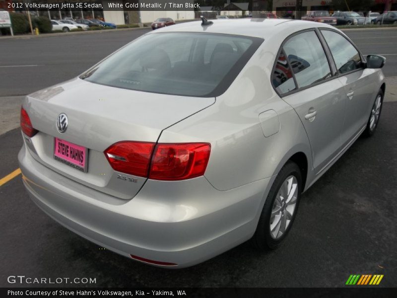 White Gold Metallic / Titan Black 2012 Volkswagen Jetta SE Sedan