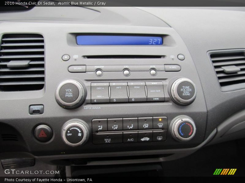 Atomic Blue Metallic / Gray 2010 Honda Civic EX Sedan