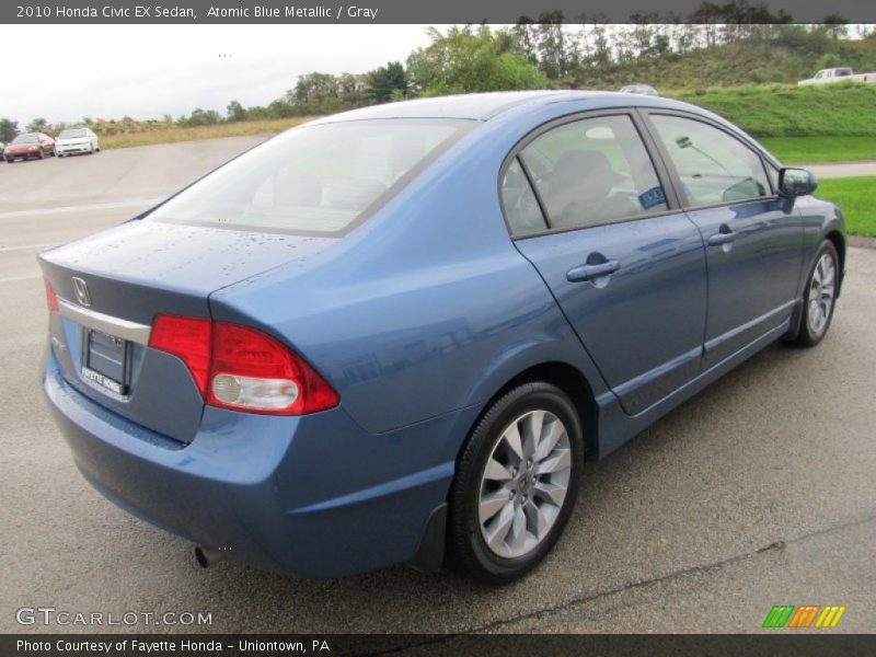 Atomic Blue Metallic / Gray 2010 Honda Civic EX Sedan