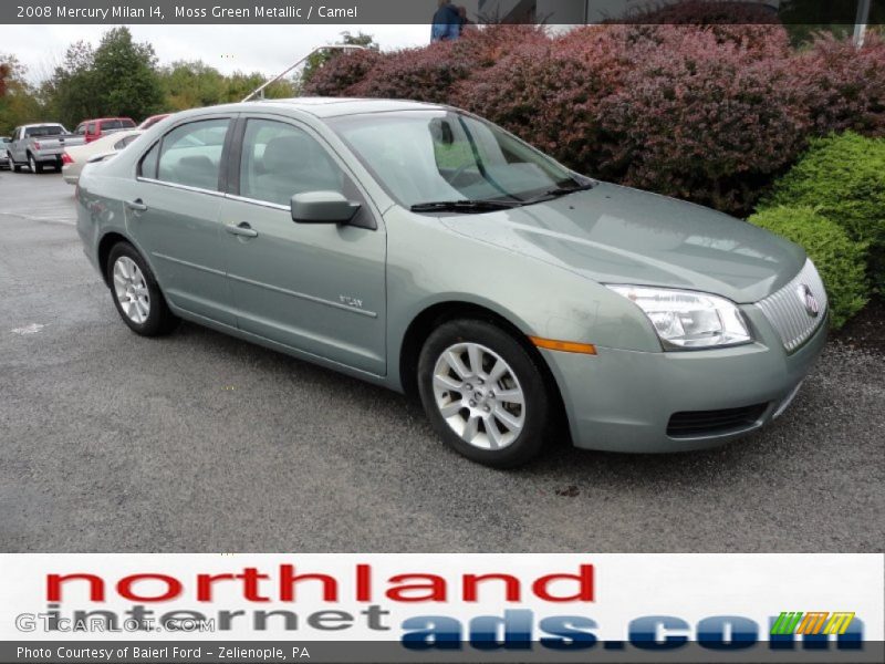 Moss Green Metallic / Camel 2008 Mercury Milan I4