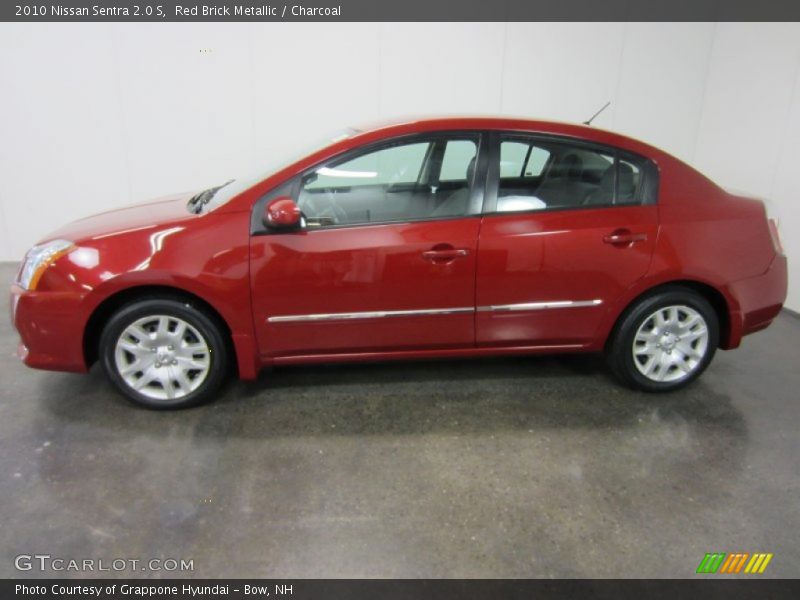 Red Brick Metallic / Charcoal 2010 Nissan Sentra 2.0 S