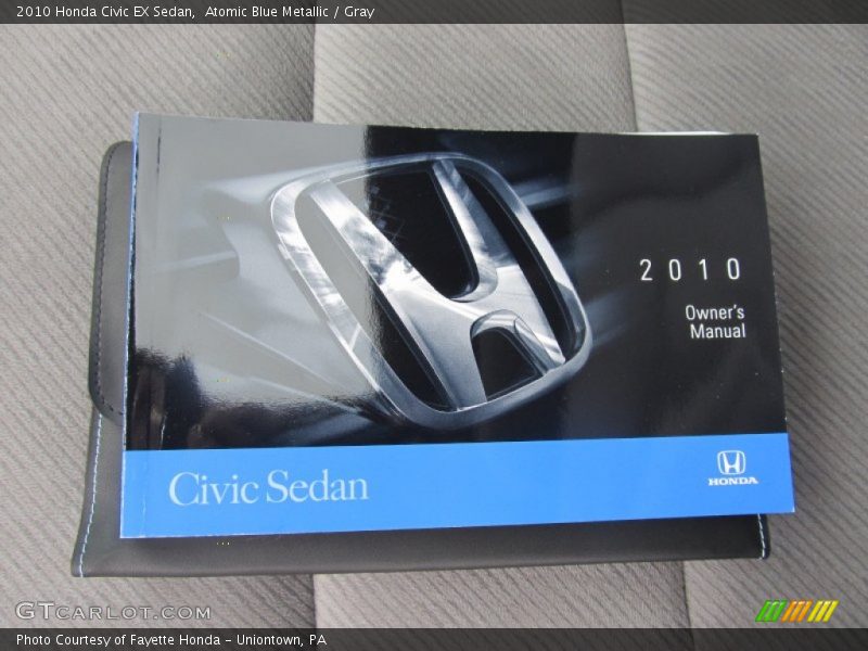 Atomic Blue Metallic / Gray 2010 Honda Civic EX Sedan
