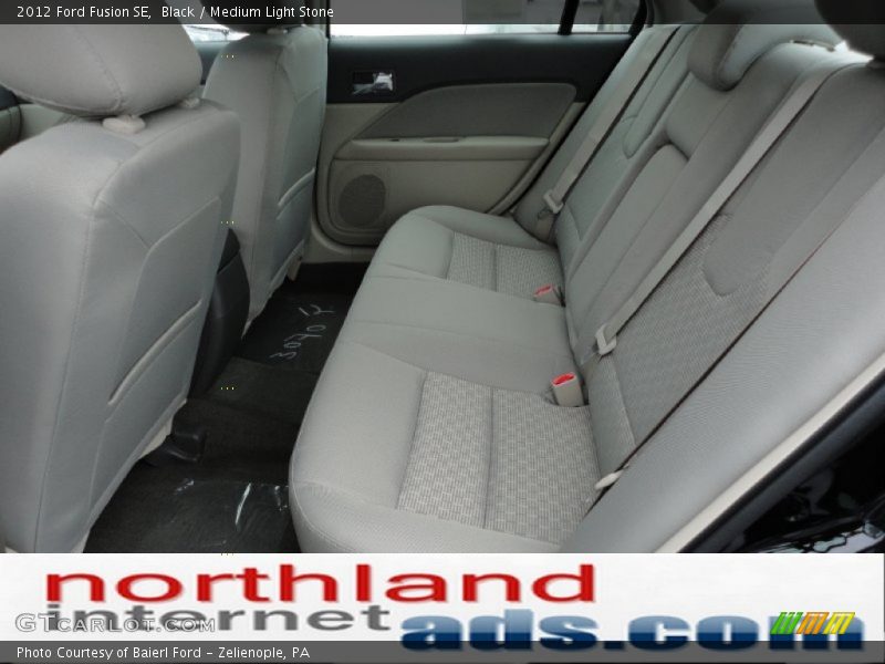 Black / Medium Light Stone 2012 Ford Fusion SE
