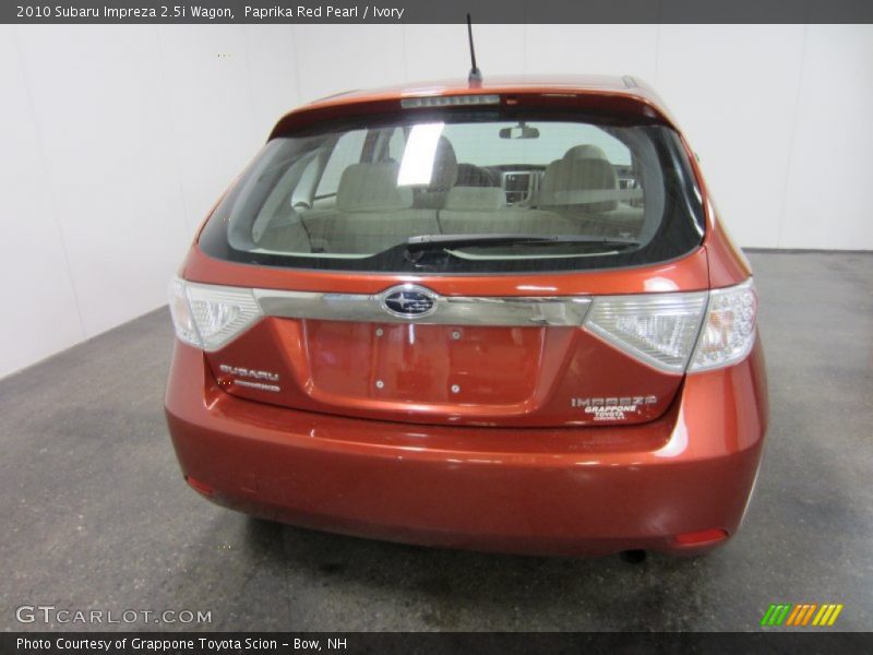 Paprika Red Pearl / Ivory 2010 Subaru Impreza 2.5i Wagon