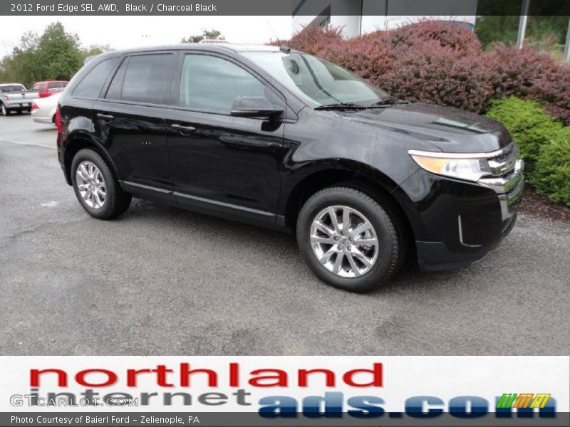 Black / Charcoal Black 2012 Ford Edge SEL AWD