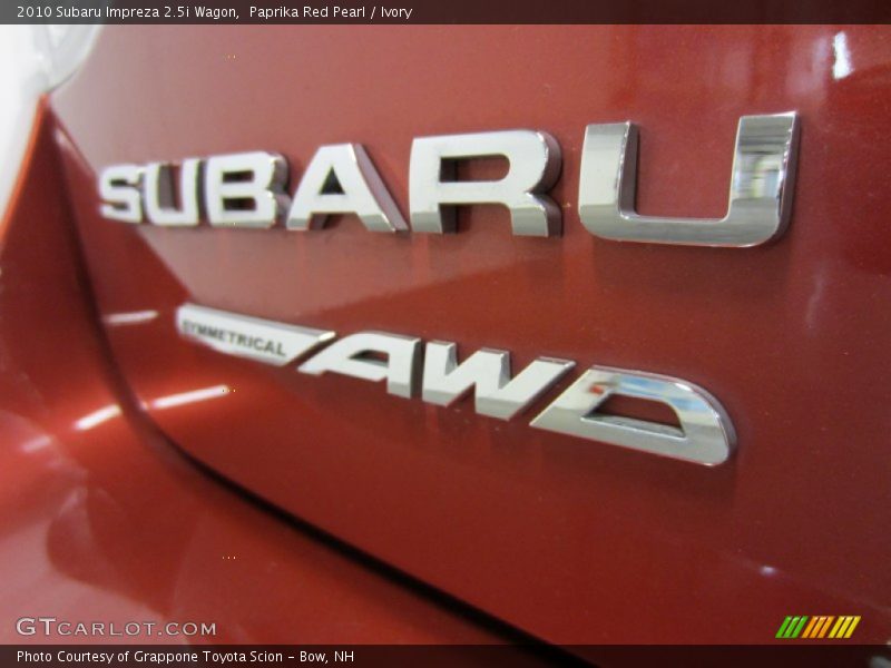 Paprika Red Pearl / Ivory 2010 Subaru Impreza 2.5i Wagon