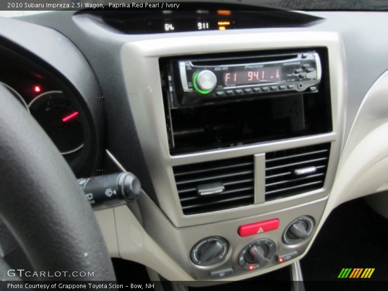 Paprika Red Pearl / Ivory 2010 Subaru Impreza 2.5i Wagon