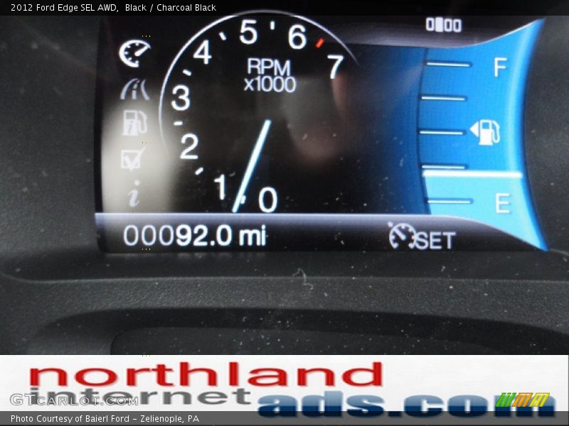 Black / Charcoal Black 2012 Ford Edge SEL AWD