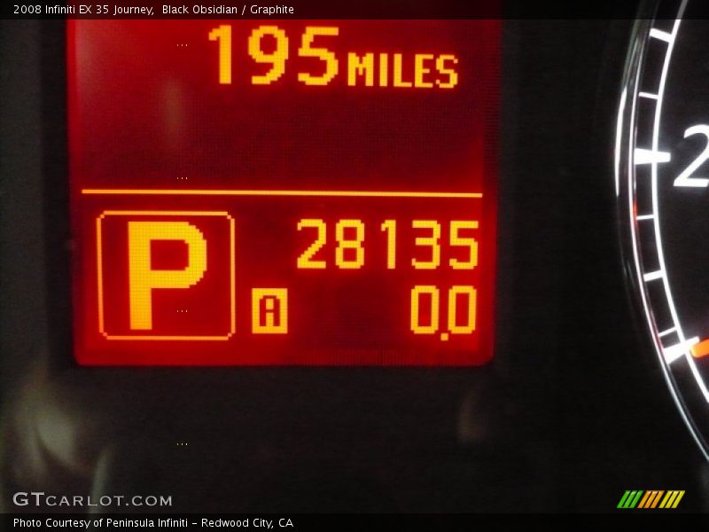 Black Obsidian / Graphite 2008 Infiniti EX 35 Journey