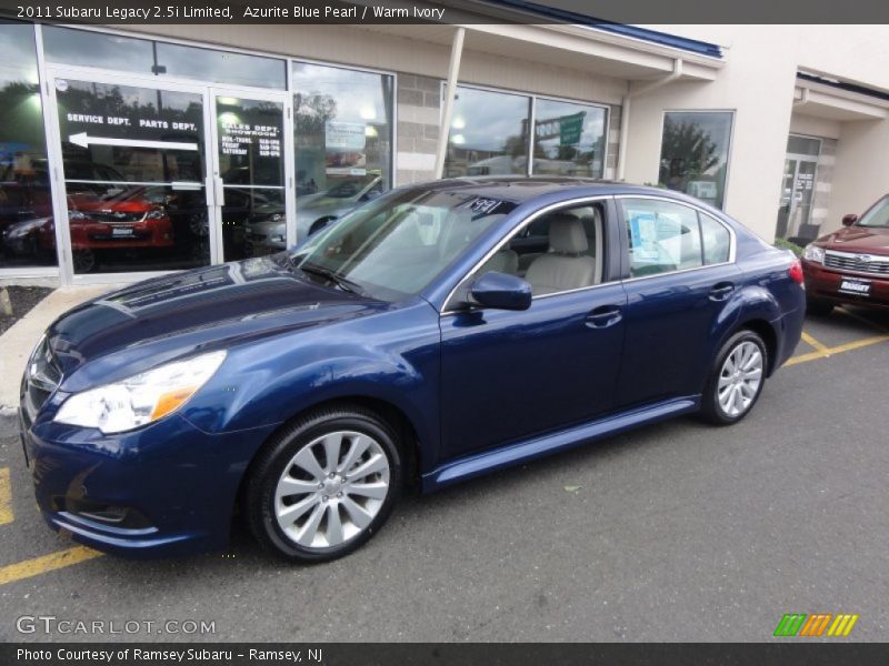 Azurite Blue Pearl / Warm Ivory 2011 Subaru Legacy 2.5i Limited
