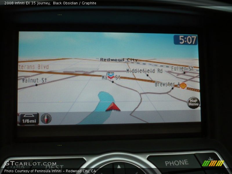 Black Obsidian / Graphite 2008 Infiniti EX 35 Journey
