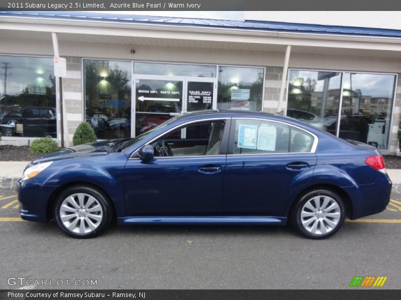 Azurite Blue Pearl / Warm Ivory 2011 Subaru Legacy 2.5i Limited