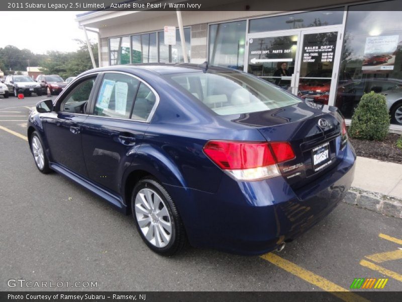 Azurite Blue Pearl / Warm Ivory 2011 Subaru Legacy 2.5i Limited