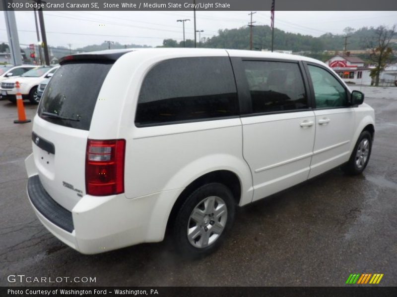 Stone White / Medium Slate Gray/Light Shale 2009 Dodge Grand Caravan SE