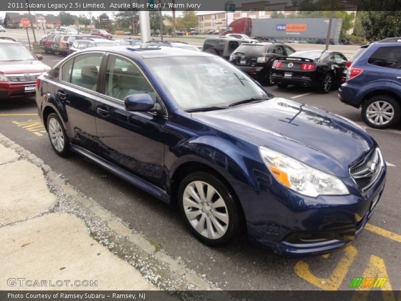 Azurite Blue Pearl / Warm Ivory 2011 Subaru Legacy 2.5i Limited