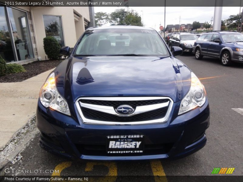Azurite Blue Pearl / Warm Ivory 2011 Subaru Legacy 2.5i Limited
