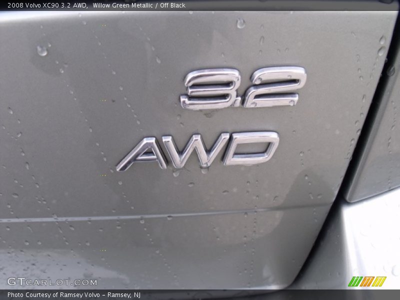 Willow Green Metallic / Off Black 2008 Volvo XC90 3.2 AWD