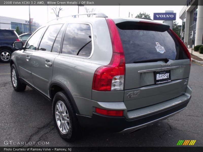 Willow Green Metallic / Off Black 2008 Volvo XC90 3.2 AWD