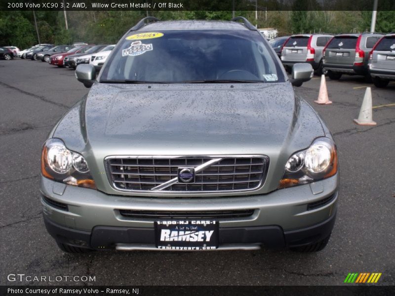 Willow Green Metallic / Off Black 2008 Volvo XC90 3.2 AWD