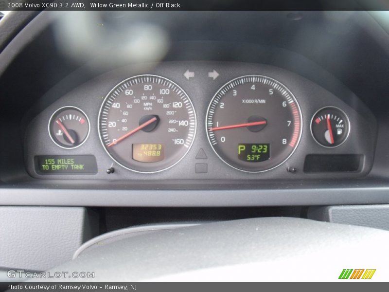 Willow Green Metallic / Off Black 2008 Volvo XC90 3.2 AWD