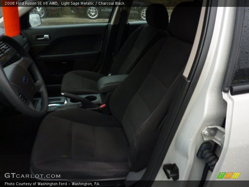 Light Sage Metallic / Charcoal Black 2008 Ford Fusion SE V6 AWD