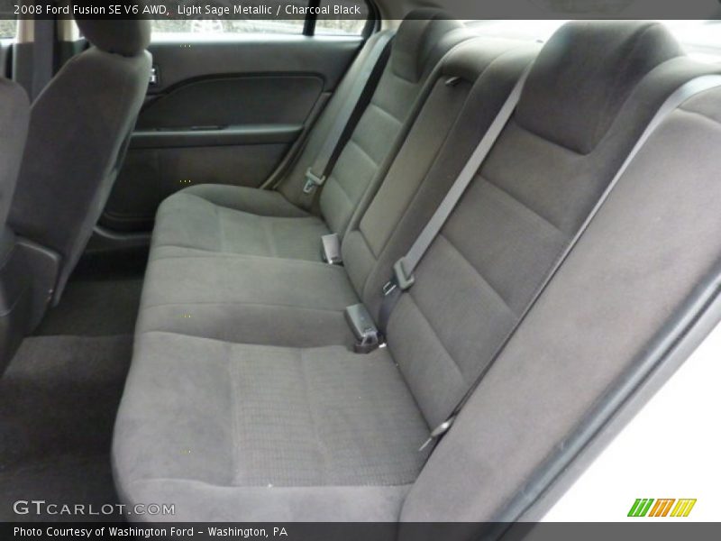 Light Sage Metallic / Charcoal Black 2008 Ford Fusion SE V6 AWD