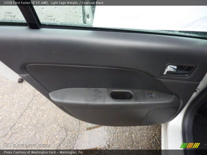 Light Sage Metallic / Charcoal Black 2008 Ford Fusion SE V6 AWD