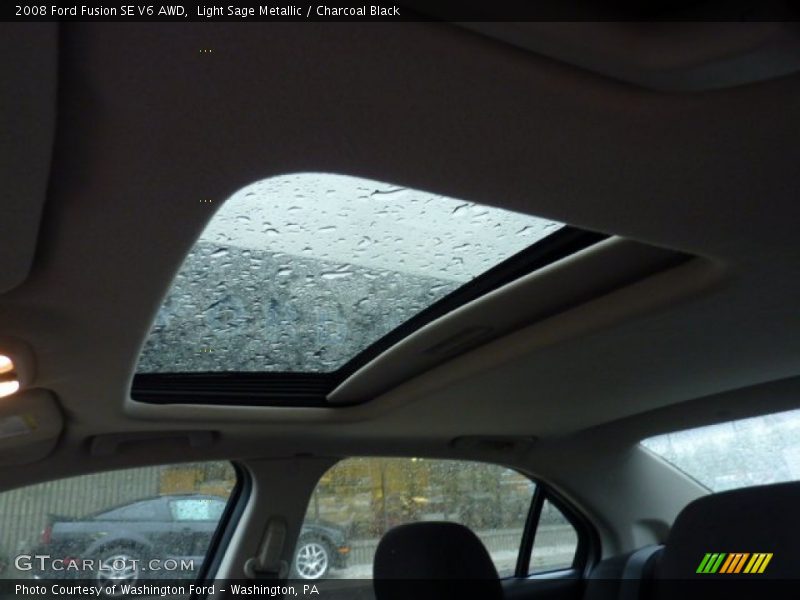 Light Sage Metallic / Charcoal Black 2008 Ford Fusion SE V6 AWD