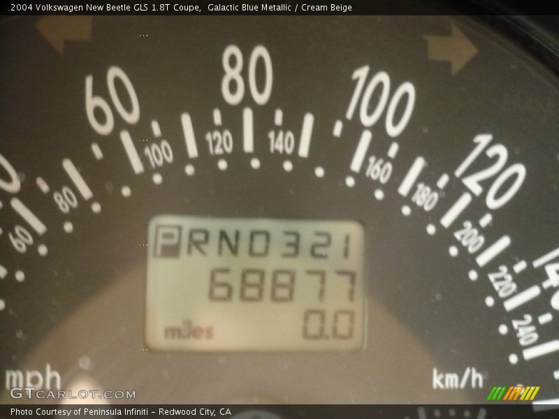 Galactic Blue Metallic / Cream Beige 2004 Volkswagen New Beetle GLS 1.8T Coupe