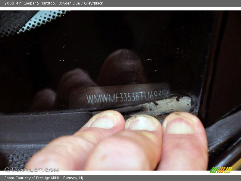 Oxygen Blue / Grey/Black 2008 Mini Cooper S Hardtop