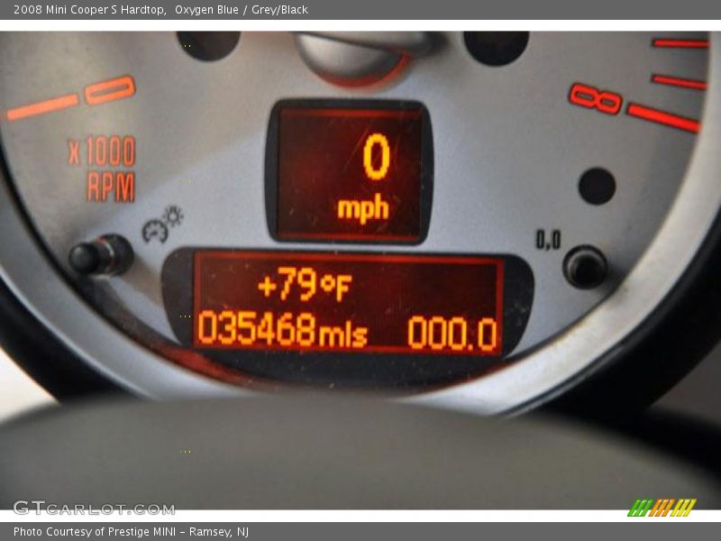 Oxygen Blue / Grey/Black 2008 Mini Cooper S Hardtop