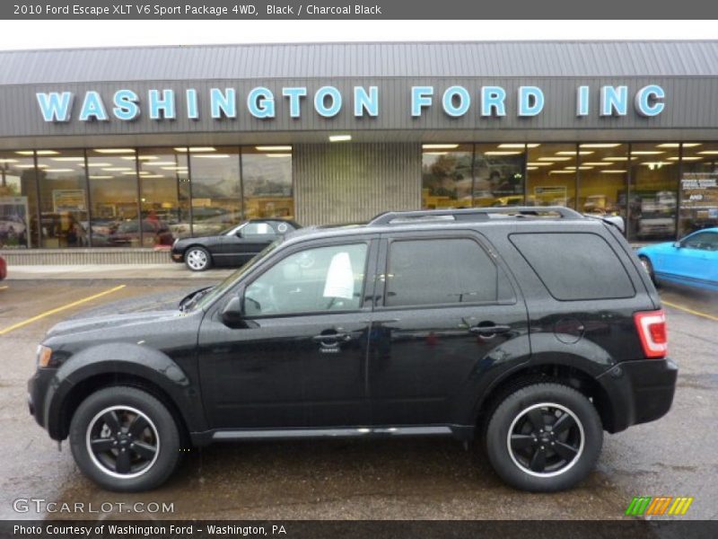 Black / Charcoal Black 2010 Ford Escape XLT V6 Sport Package 4WD