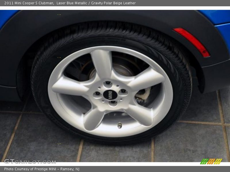 Laser Blue Metallic / Gravity Polar Beige Leather 2011 Mini Cooper S Clubman