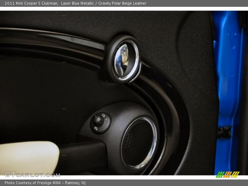 Laser Blue Metallic / Gravity Polar Beige Leather 2011 Mini Cooper S Clubman