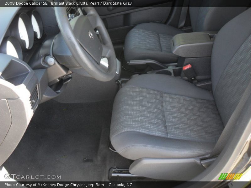 Brilliant Black Crystal Pearl / Dark Slate Gray 2008 Dodge Caliber SE