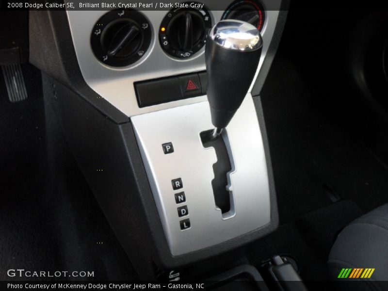 Brilliant Black Crystal Pearl / Dark Slate Gray 2008 Dodge Caliber SE