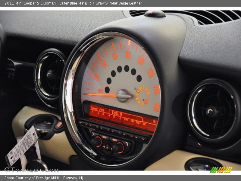 Laser Blue Metallic / Gravity Polar Beige Leather 2011 Mini Cooper S Clubman