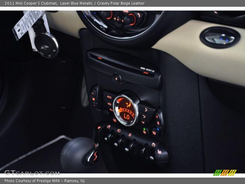 Laser Blue Metallic / Gravity Polar Beige Leather 2011 Mini Cooper S Clubman