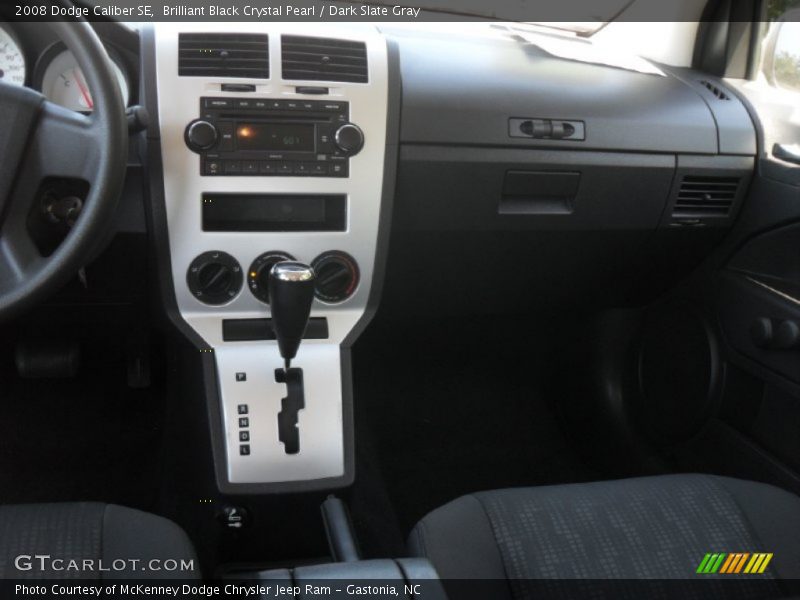 Brilliant Black Crystal Pearl / Dark Slate Gray 2008 Dodge Caliber SE