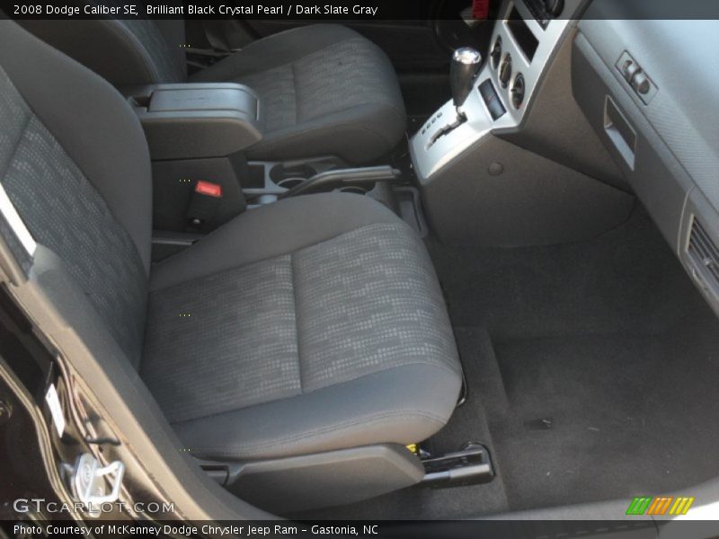 Brilliant Black Crystal Pearl / Dark Slate Gray 2008 Dodge Caliber SE