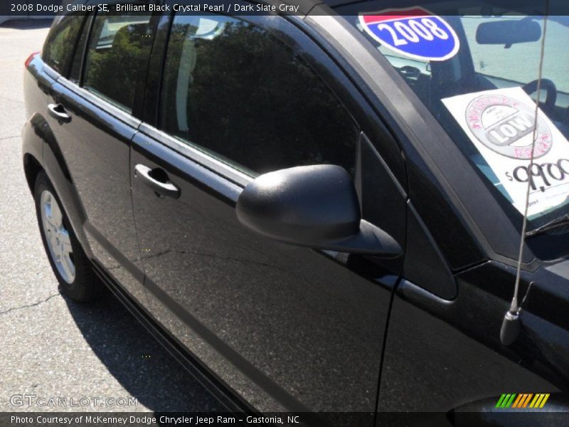 Brilliant Black Crystal Pearl / Dark Slate Gray 2008 Dodge Caliber SE