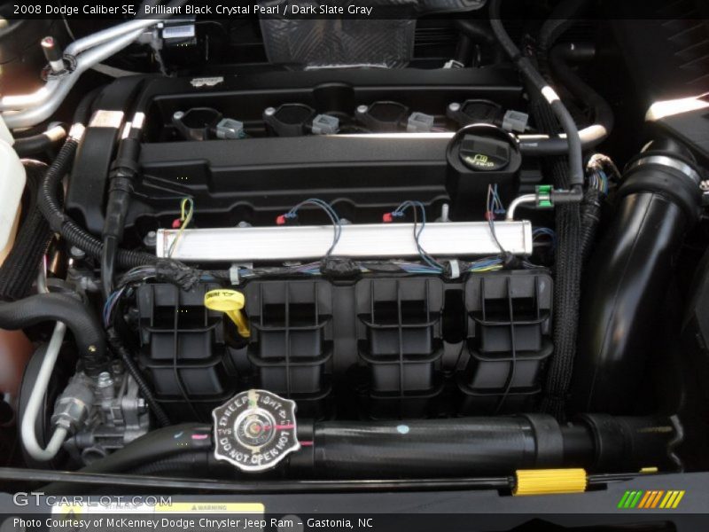 Brilliant Black Crystal Pearl / Dark Slate Gray 2008 Dodge Caliber SE