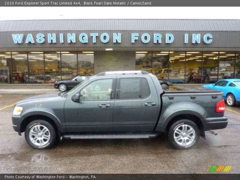 Black Pearl Slate Metallic / Camel/Sand 2010 Ford Explorer Sport Trac Limited 4x4