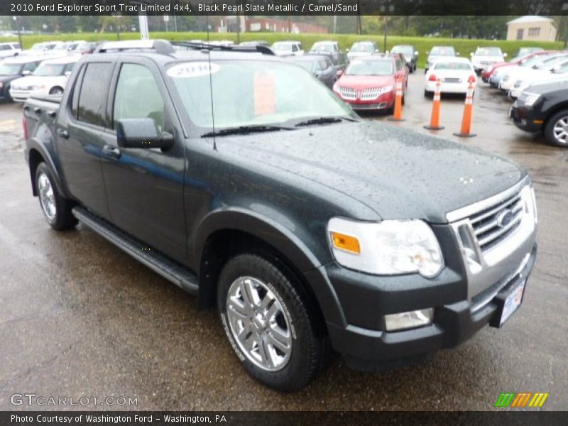 Black Pearl Slate Metallic / Camel/Sand 2010 Ford Explorer Sport Trac Limited 4x4