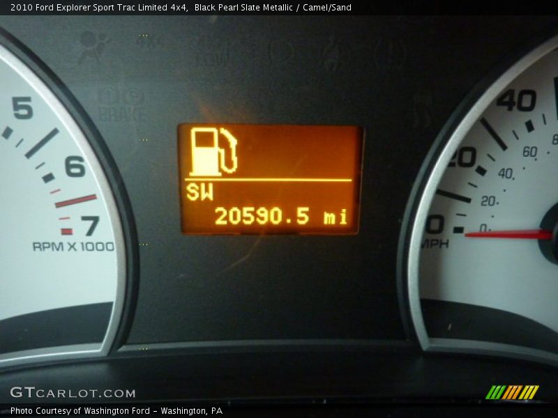 Black Pearl Slate Metallic / Camel/Sand 2010 Ford Explorer Sport Trac Limited 4x4