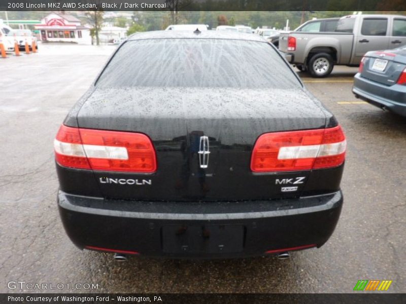 Black / Dark Charcoal 2008 Lincoln MKZ AWD Sedan