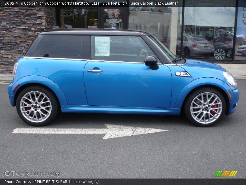 Laser Blue Metallic / Punch Carbon Black Leather 2009 Mini Cooper John Cooper Works Hardtop