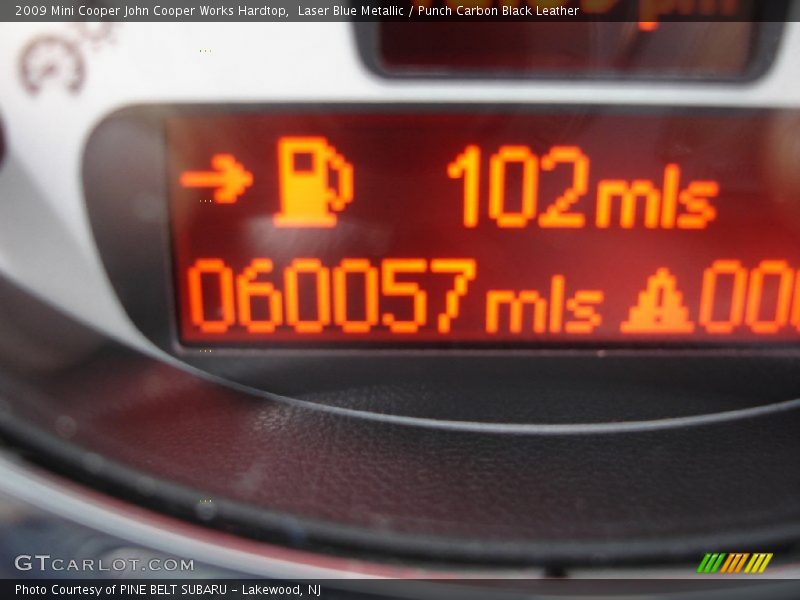 Laser Blue Metallic / Punch Carbon Black Leather 2009 Mini Cooper John Cooper Works Hardtop