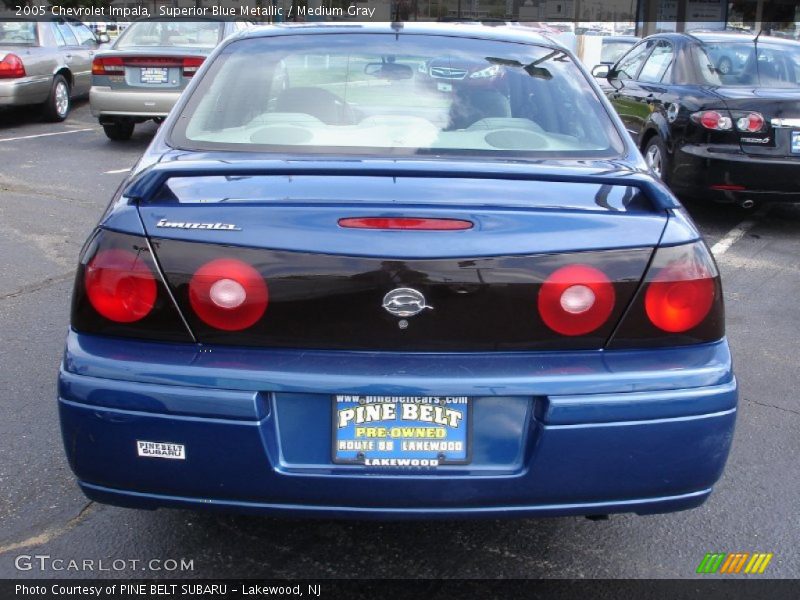 Superior Blue Metallic / Medium Gray 2005 Chevrolet Impala