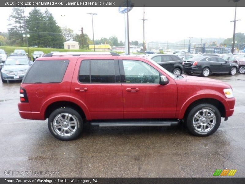 Sangria Red Metallic / Black 2010 Ford Explorer Limited 4x4